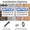 Signmission Entrance To Elevator Pit OSHA Notice Sign, Plastic, 10in W x 7in L, 2PK OS-2PACK-NS-P-710-L-15636 - alternate 4